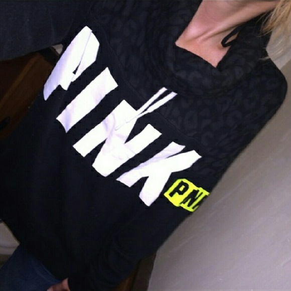 PINK Victoria's Secret Sweaters - Rare 😍 😍 vs pink cheetah cowl neck size small